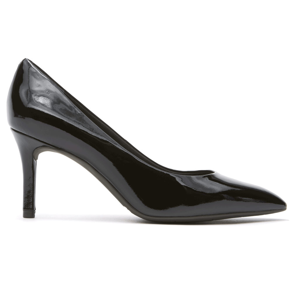 Zapatos De Tacones Rockport Mujer Mexico - Total Motion 75Mm Pointed Toe Negros - CDPUJ3982